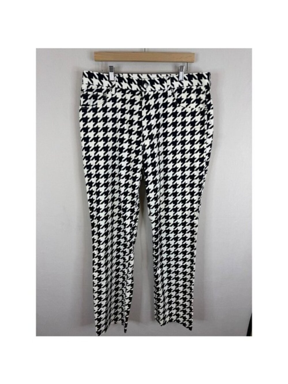 Loudmouth Golf Mens 36X34 Black White Houndstooth Pants Stretch Trousers